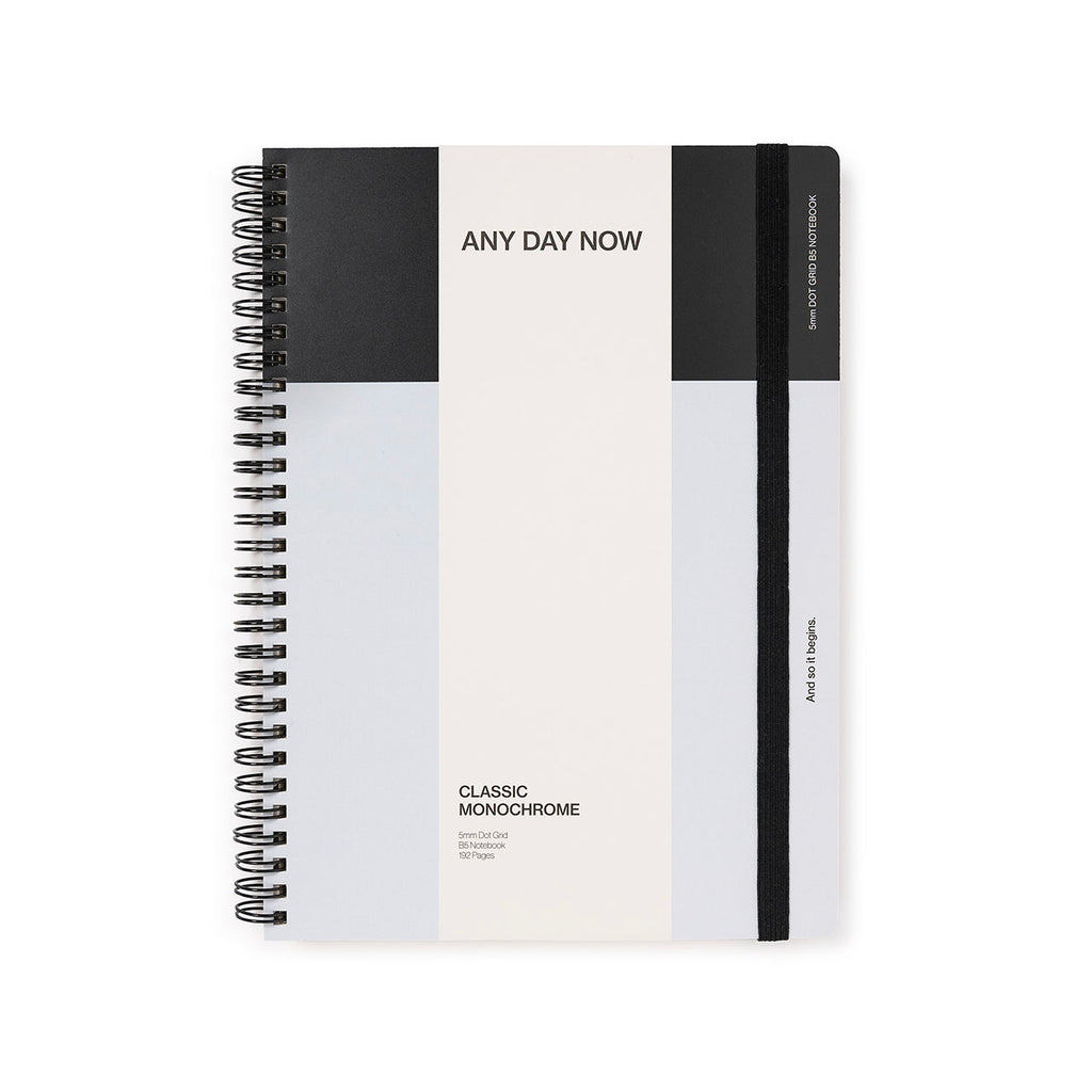 Any Day Now Spiral Notebook B5 Dot Grid Sky and Green – Milligram