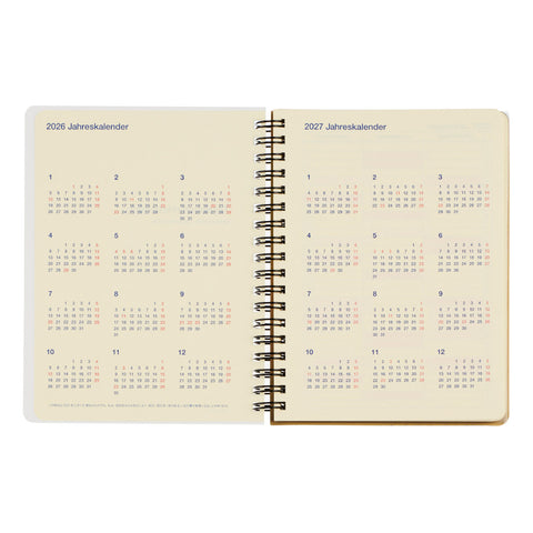 2026 Rollbahn Spiral-Bound Diary B6