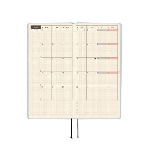 2026 Techo Weeks Planner Sky Mist