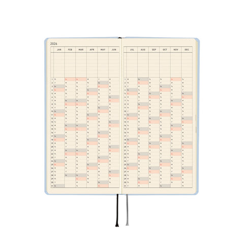 2026 Techo Weeks Planner Sky Mist