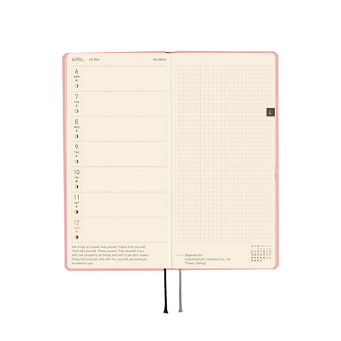 2026 Techo Weeks Planner Strawberry Milk