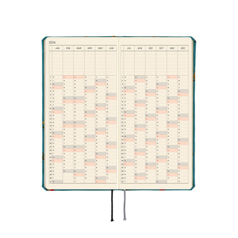 2026 Techo Weeks Planner Bow and Tie In the Forest