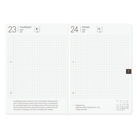 2026 Techo Original A6 Daily Planner English
