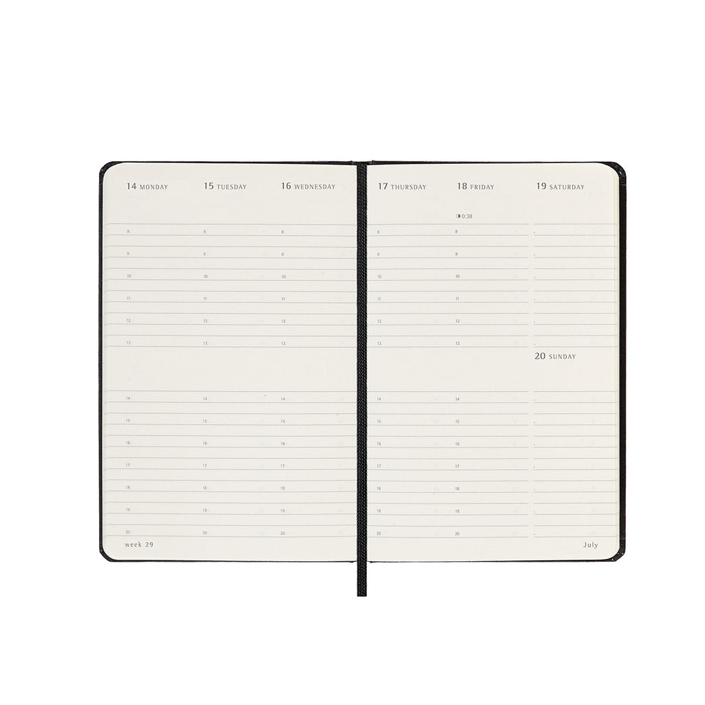 Moleskine 2025 Hard Cover Weekly Vertical Diary Pocket Milligram