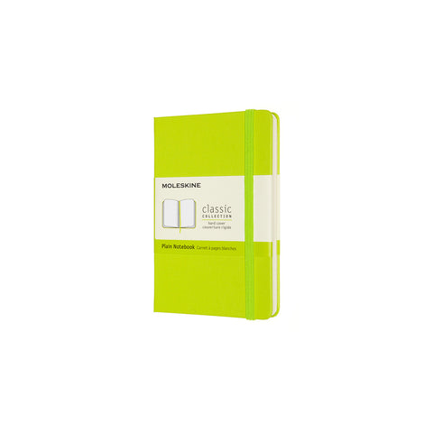 Classic Pocket Hard Cover Notebook Plain Lemon Green
