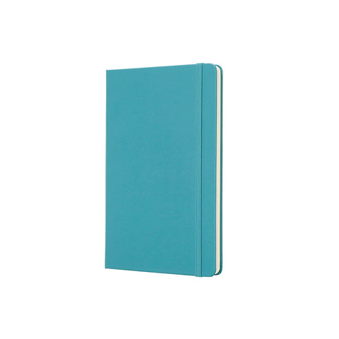 Classic Large Hard Cover Notebook Plain Reef Blue