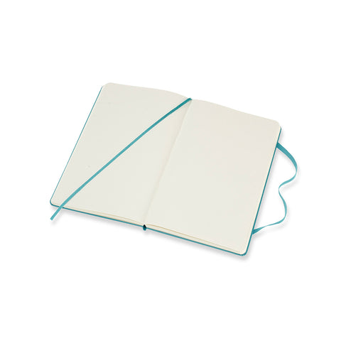 Classic Large Hard Cover Notebook Plain Reef Blue