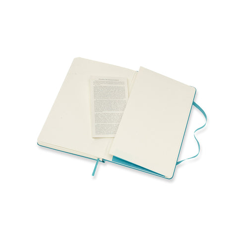 Classic Large Hard Cover Notebook Plain Reef Blue