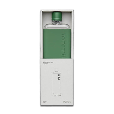 Slim Drink Bottle with Moss Green Sleeve Bundle