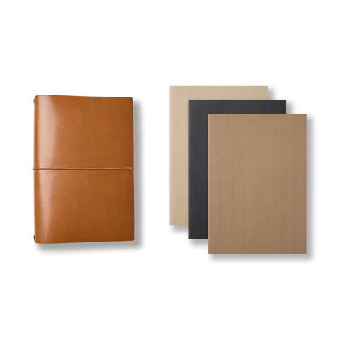 Refillable Leather Journal Set A5