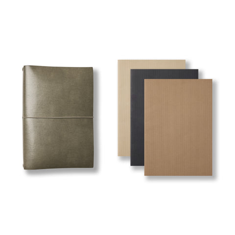 Refillable Leather Journal Set A5