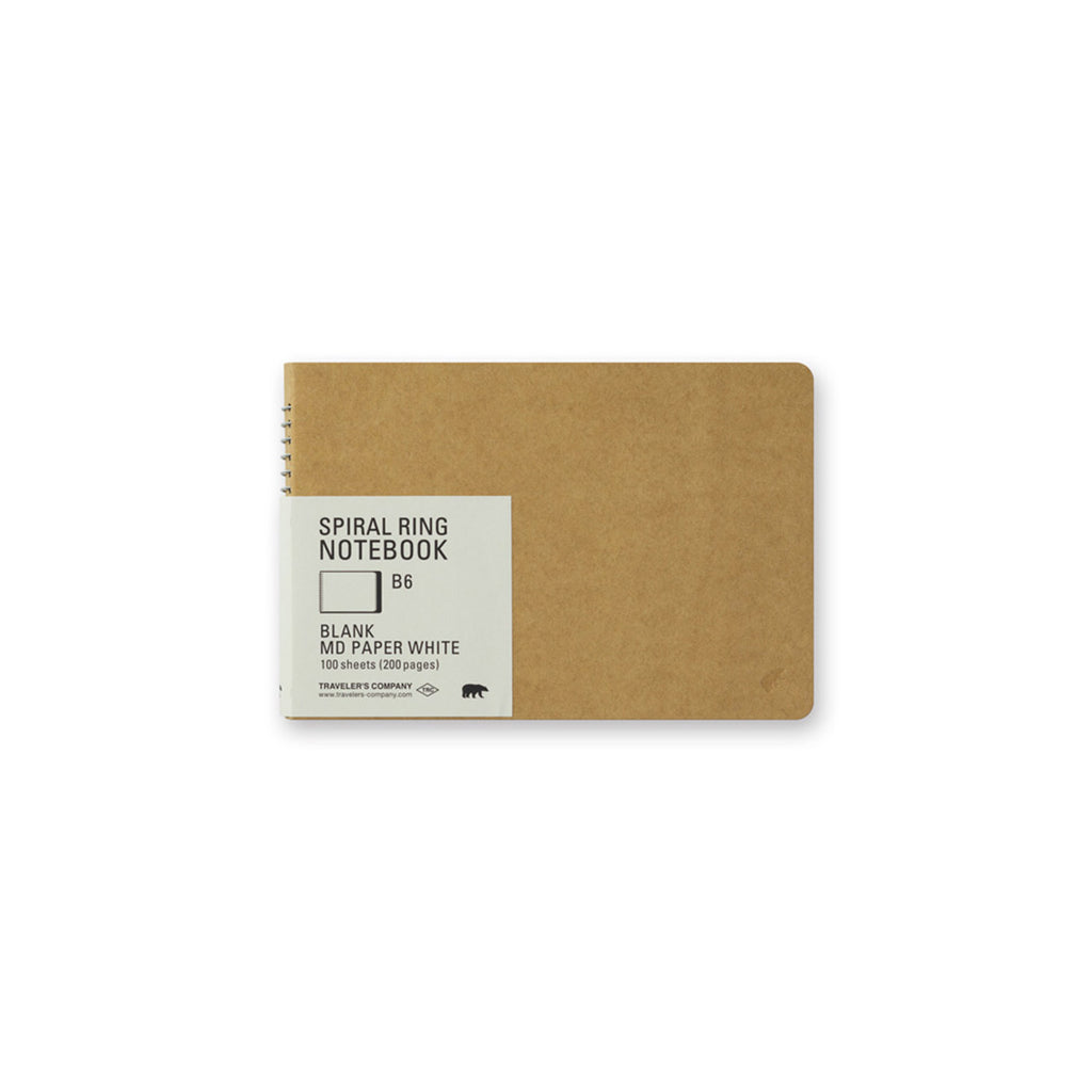 Traveler's Company - Spiral Ring Notebook - Blank DW Kraft Paper