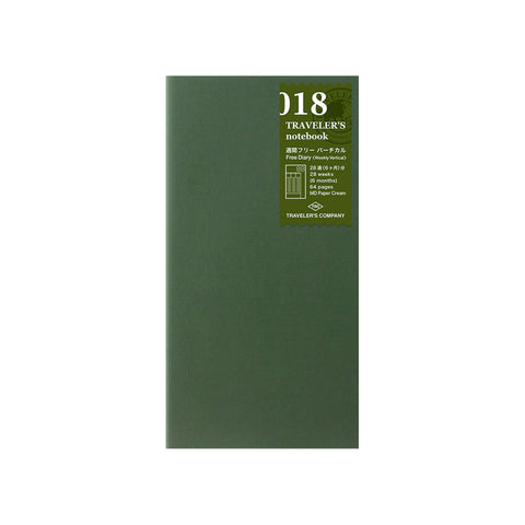 Traveler's Notebook Undated Diary Refill Weekly
