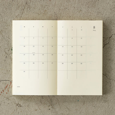 2026 MD Notebook Monthly Diary B6 Slim