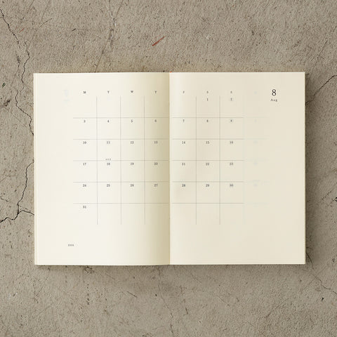 2026 MD Notebook Monthly Diary A5 Thin