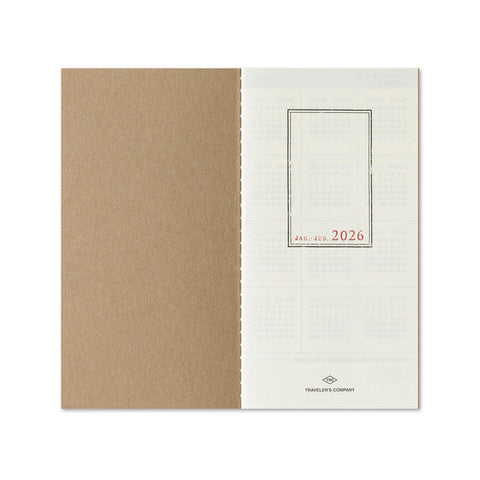 2026 Traveler's Notebook Diary Refill Weekly Large