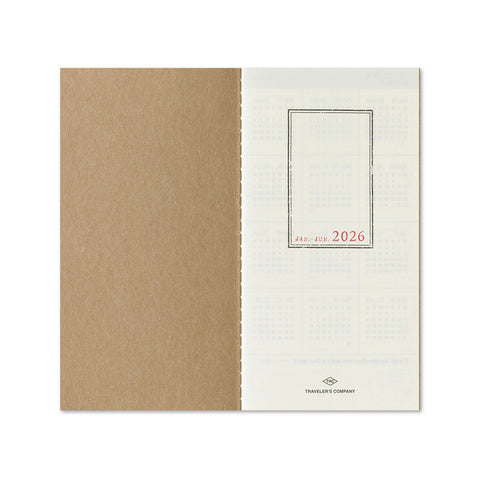 2026 Traveler's Notebook Diary Refill Weekly Large