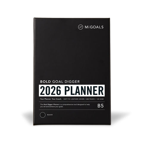 2026 Bold Goal Digger Weekly Action Diary B5