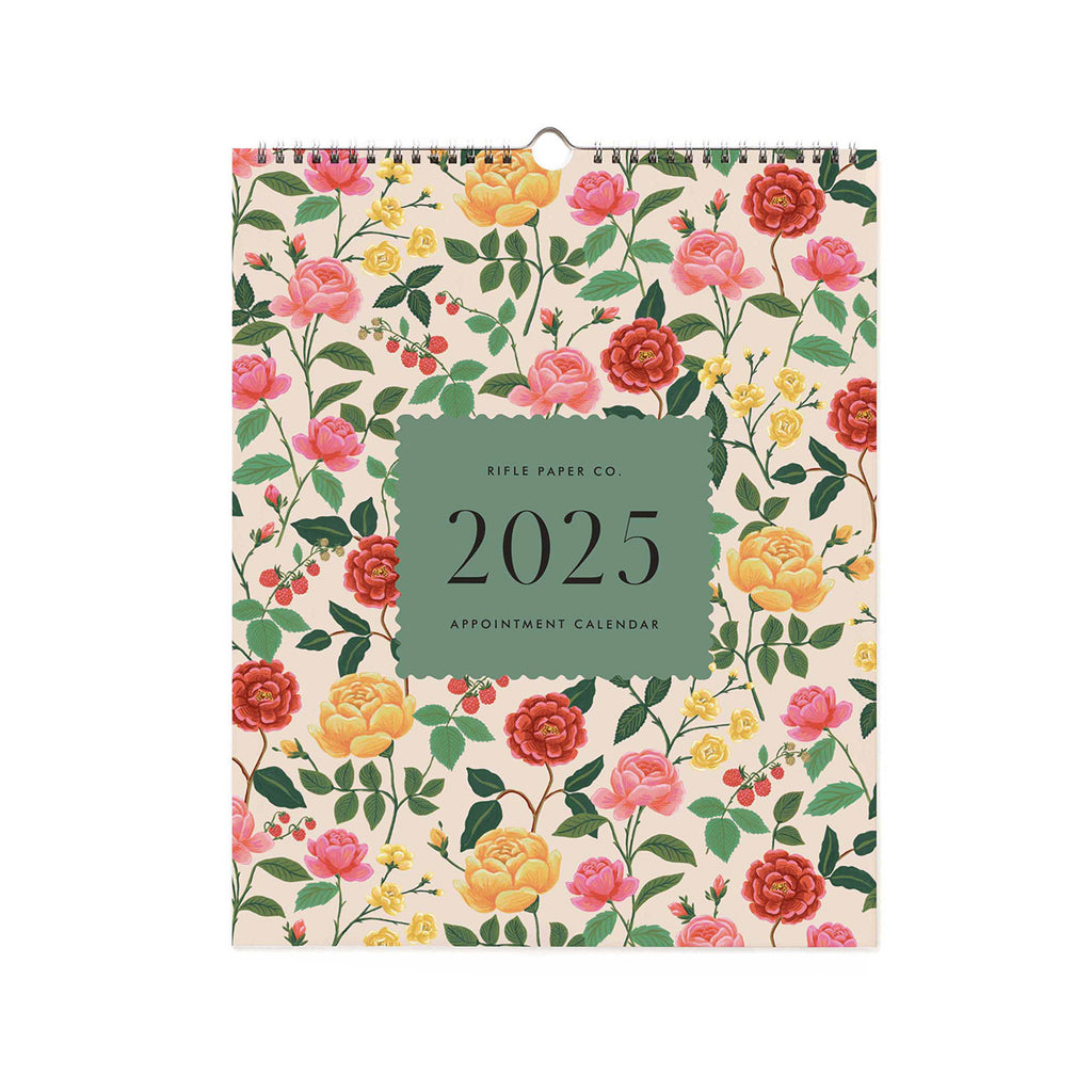 Rifle Paper Co. 2025 Appointment Calendar Roses Milligram