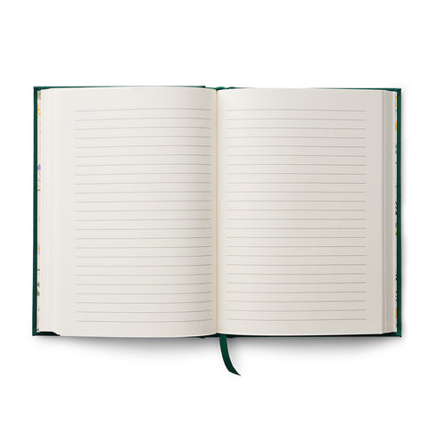 There Are Always Flowers Embroidered Fabric Journal