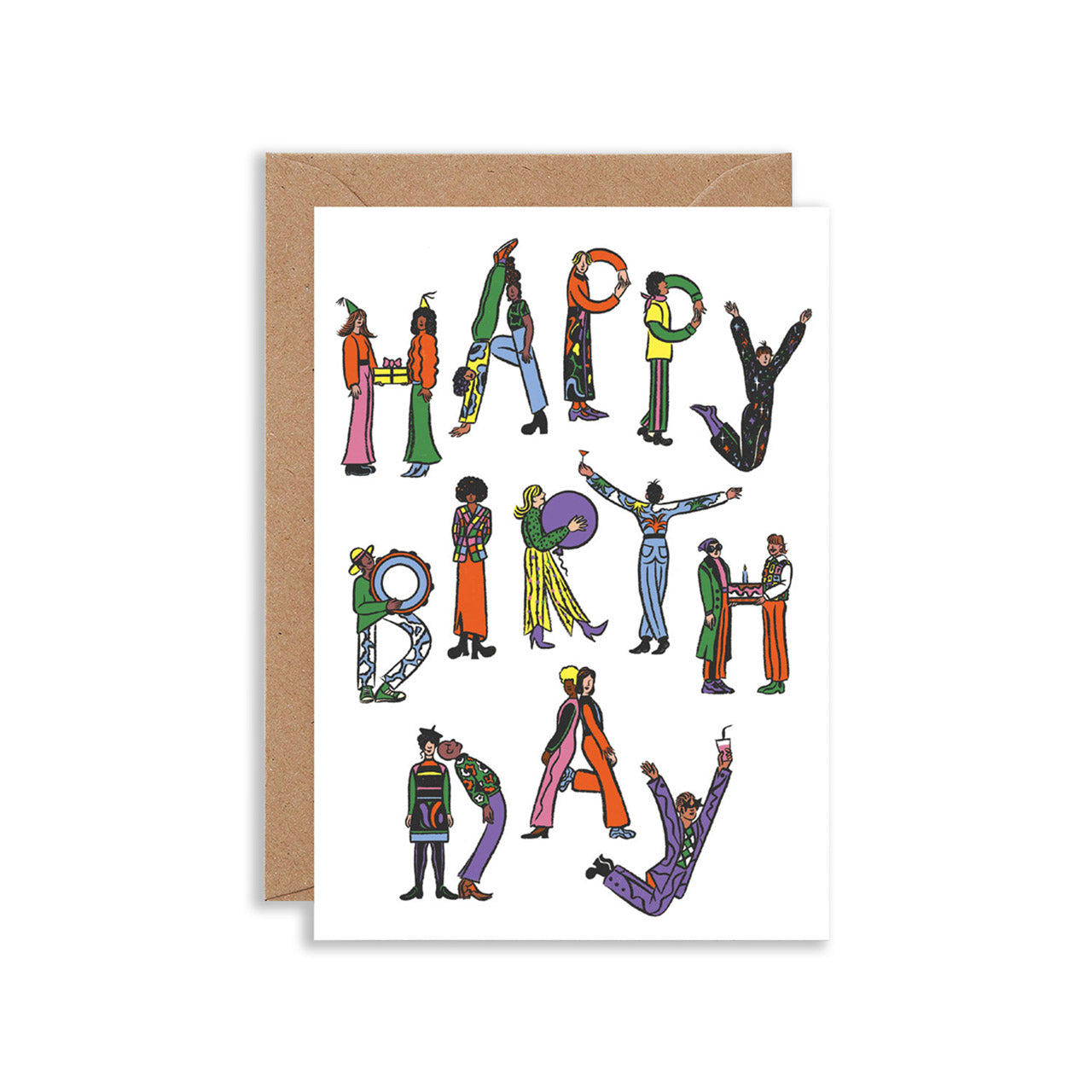 Wrap Happy Birthday People Greeting Card – Milligram