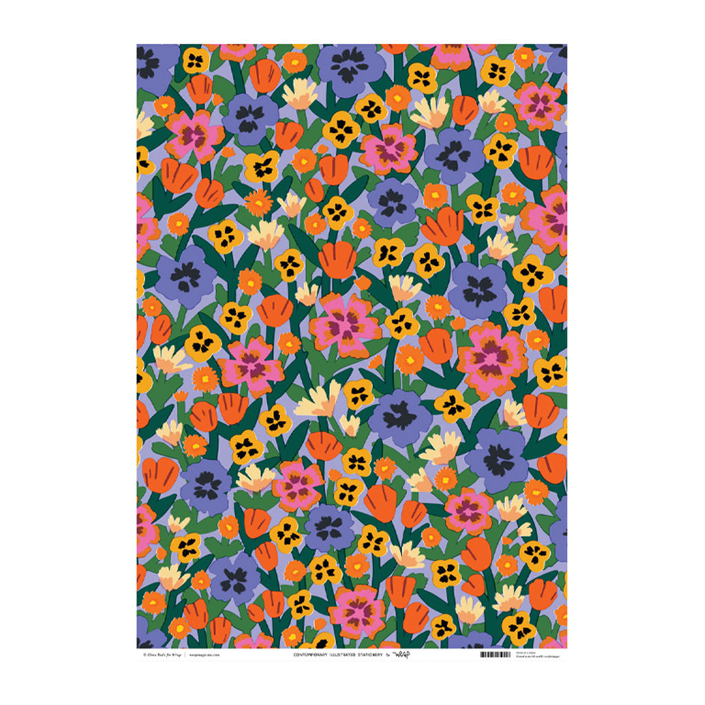 Wrap Wild Flowers Wrapping Sheet Milligram