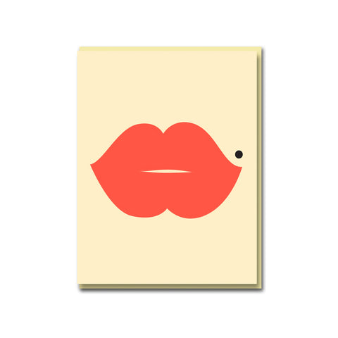 Lips Greeting Card