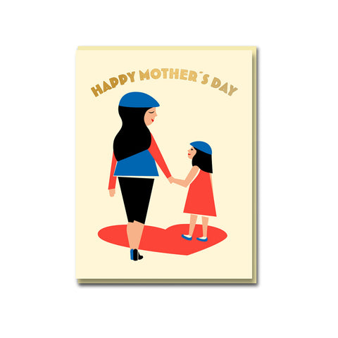 Mum and Daughter Greeting Card
