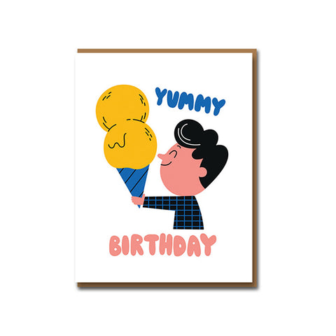 Double Ice-Cream Birthday Card