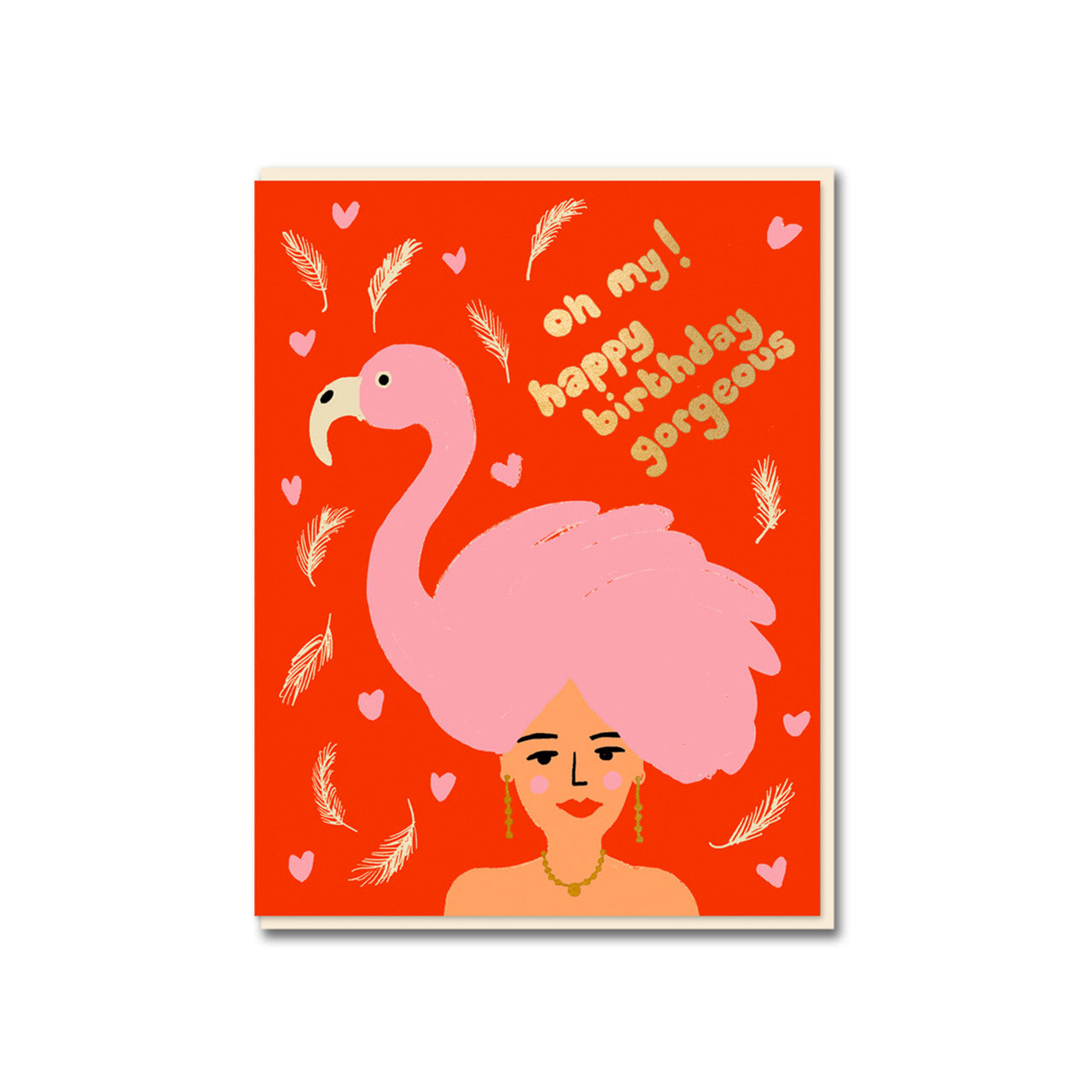 1973 Flamingo Girl Birthday Card – Milligram