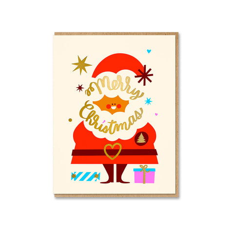 Jolly Santa Claus Greeting Card