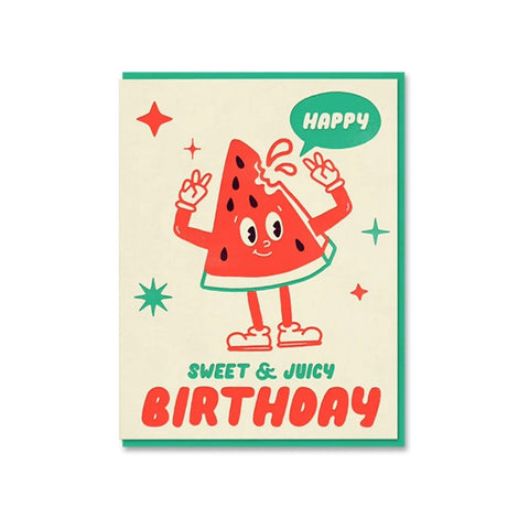 Watermelon Greeting Card