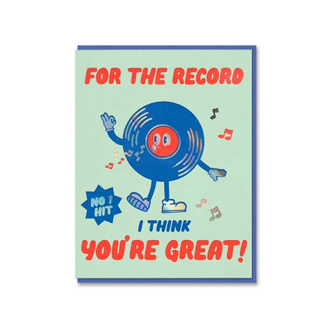 Record Greeting Card