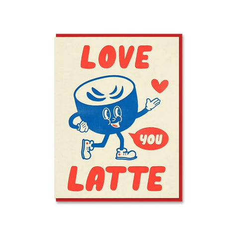Latte Greeting Card