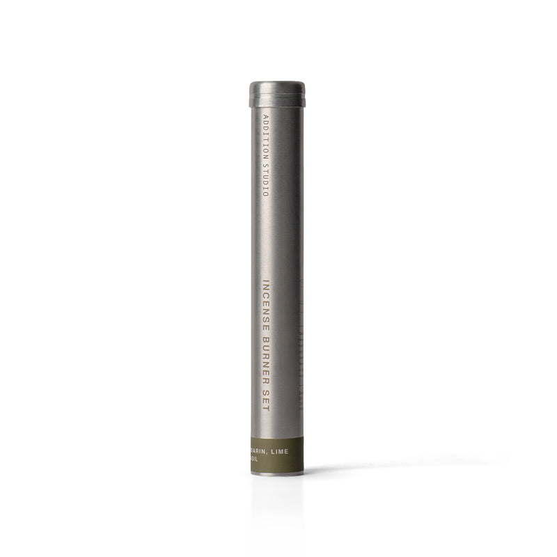 Mandarin, Lime and Basil Incense Set with Holder