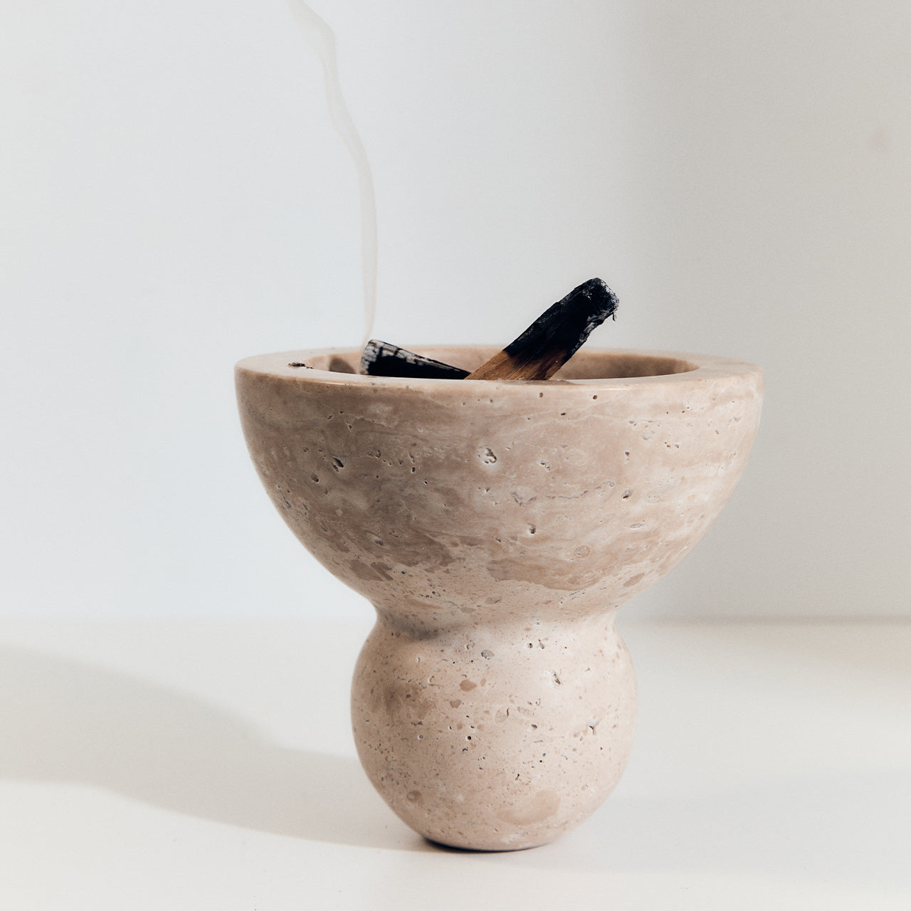 Addition Studio Neue Void Incense Burner Travertine – Milligram