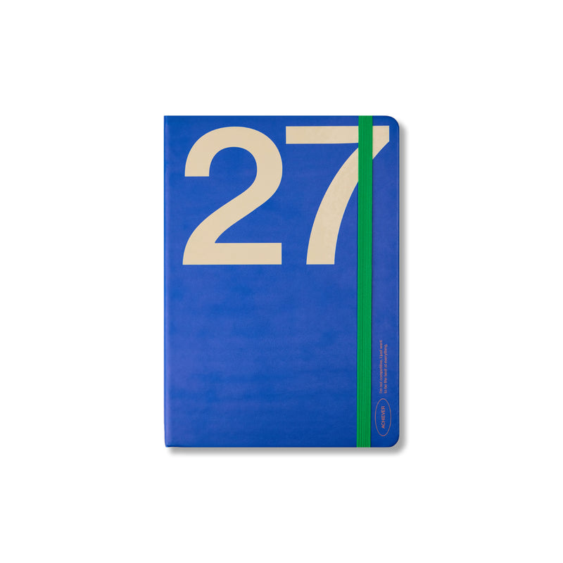 Navy & Cream 2027 Weekly Achiever Diary A5