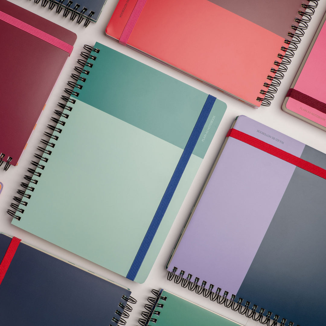 Any Day Now Spiral Bright Notebook A5 Plain – Milligram