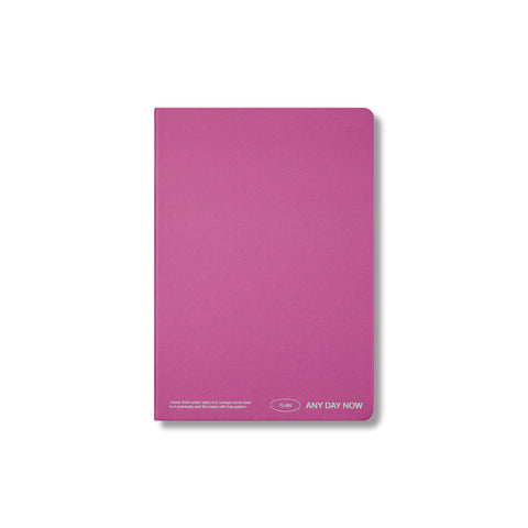 Magenta Any Day Notebook Plain A5