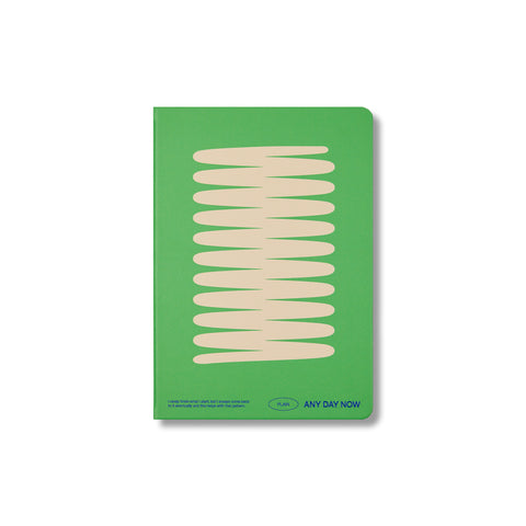 Green Any Day Notebook Plain A5