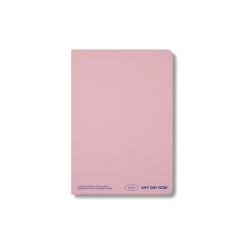 Blush Any Day Notebook Ruled A5