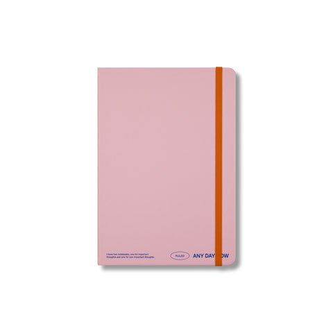 Blush Any Day Notebook Ruled A5