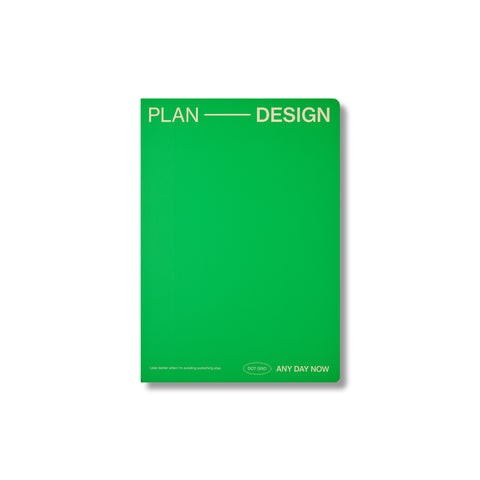 Green Open Bound Notebook Dot Grid A5