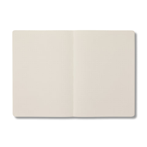 Green Open Bound Notebook Dot Grid A5