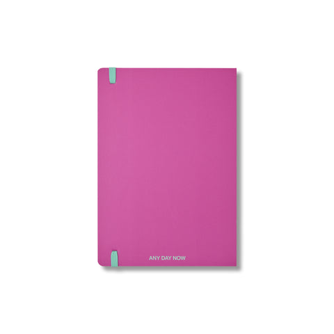 Magenta Open Bound Notebook Dot Grid A5