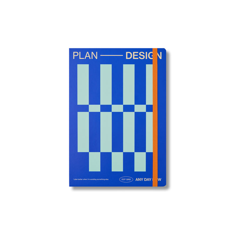 Indigo Open Bound Notebook Dot Grid A5