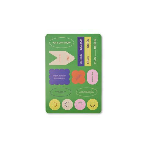 Teal Open Bound Notebook Ruled A5