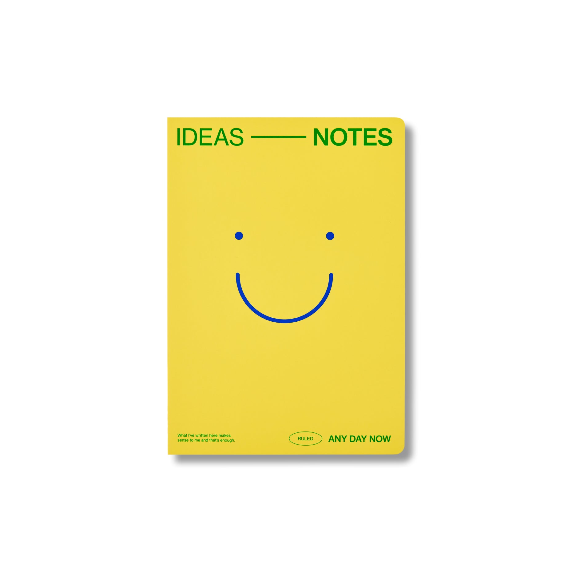 Any Day Now Butter Open Bound Notebook Ruled A5 – Milligram