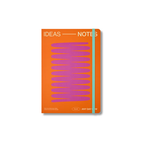 Coral Open Bound Notebook Ruled A5