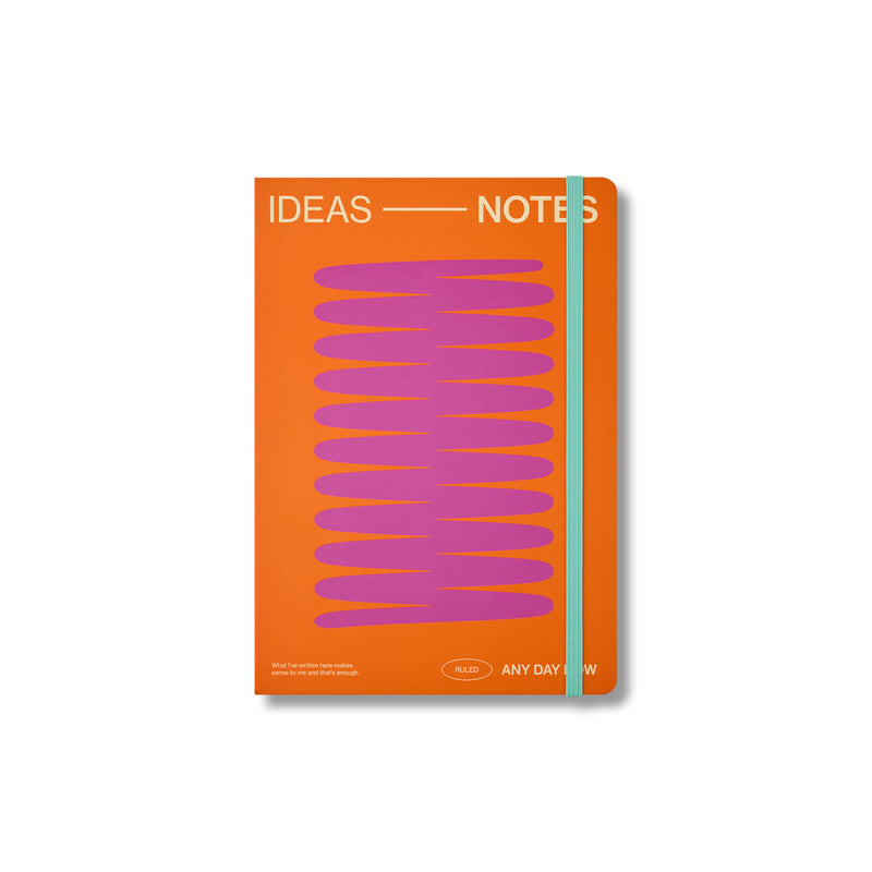 Coral Open Bound Notebook Ruled A5